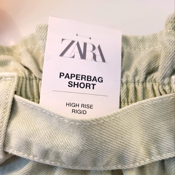 ZARA Women's Paperbag Shorts 32/US 0 NWT - Picture 4 of 5